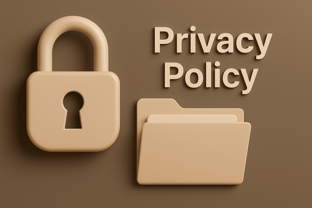 3D padlock and folder icon representing ValentineDay.sg privacy policy Singapore